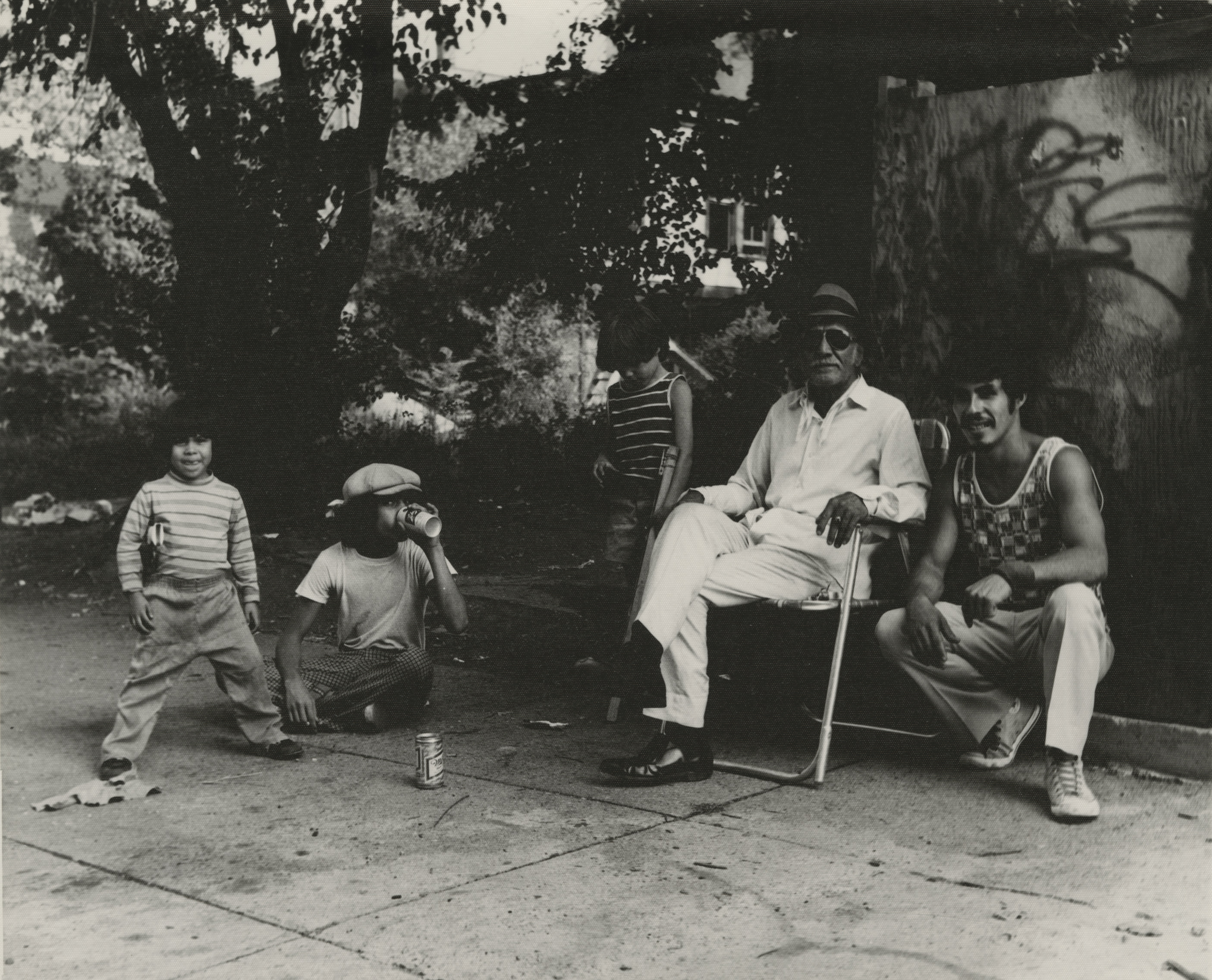 Puerto Rican family members photographed together